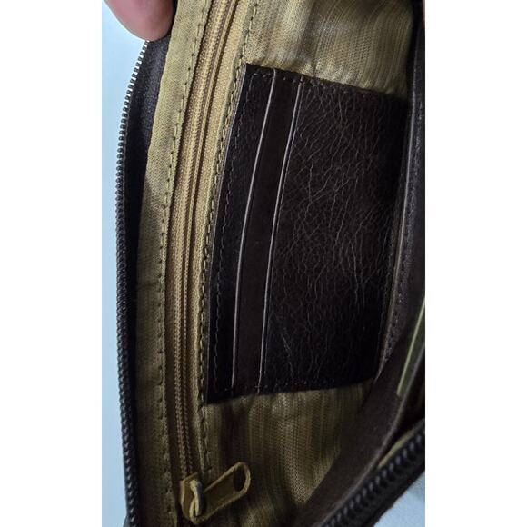 Vintage Eileen West Distressed Leather Wallet Long Brown Leather 9.5" - Picture 13 of 13